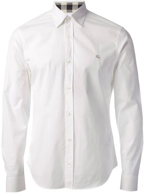 white burberry shirt mens free shipping|burberry men's shirts clearance.